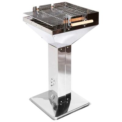 Holzkohlegrill TEPRO "Visa" Grills Gr. B/H/T: 62cm x 90cm x 48cm, silberfarben Grillfläche: 47,4 x 46 cm