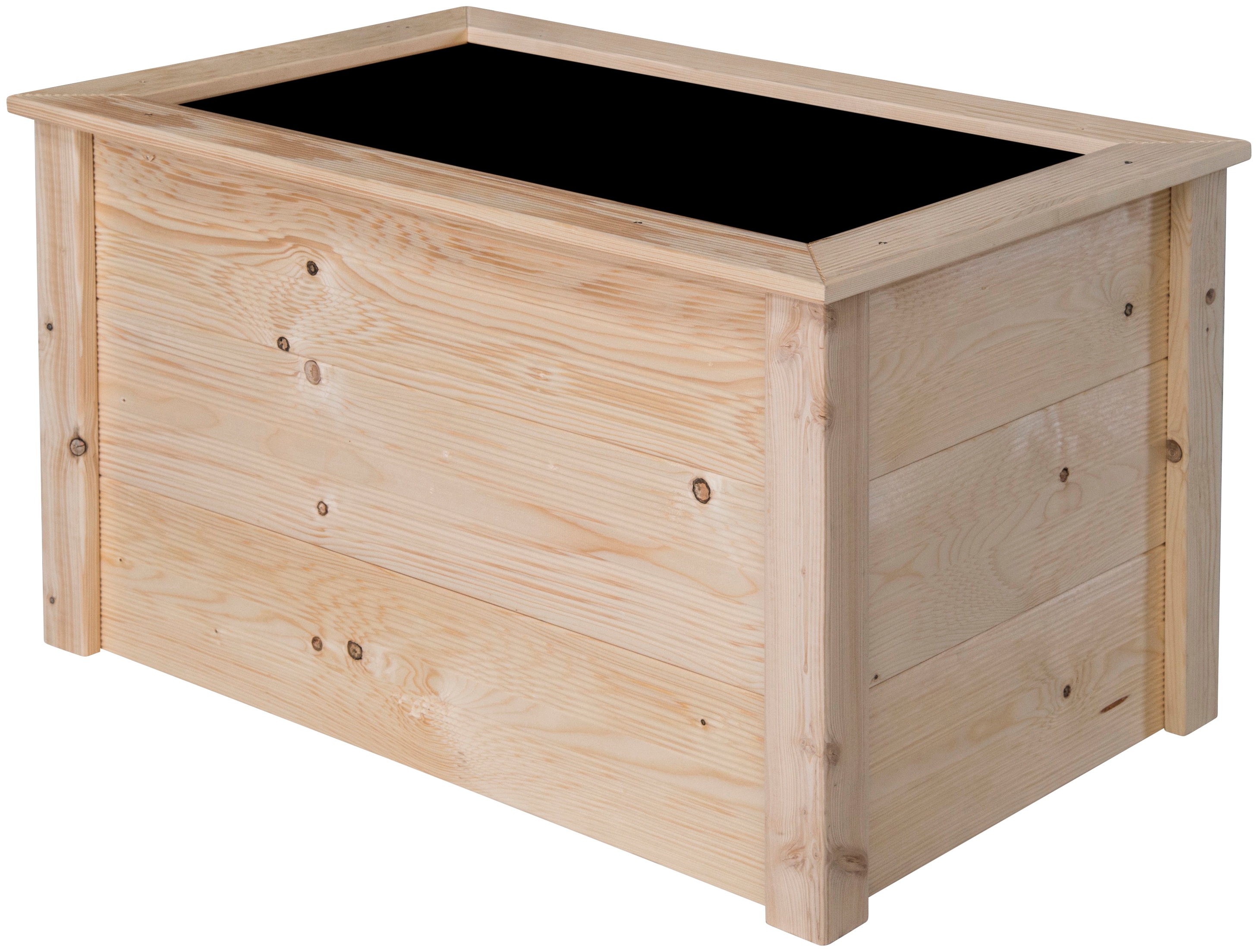 Hochbeet BM MASSIVHOLZ "Typ 574", beige (natur), B:106cm H:59cm T:65cm, Holzwerkstoff, Pflanzgefäße, BxTxH: 106x65x59 cm