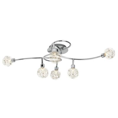 BRILLIANT Deckenstrahler "Joya", grau (chrom), H: 17cm, Lampen, Deckenspot 6flg chrom Image