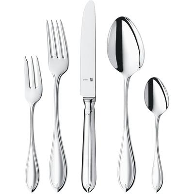 Besteck-Set WMF "Premiere", silber (edelstahlfarben), 30 tlg., Cromargan Edelstahl Rostfrei 18/10, Essbesteck-Sets, poli