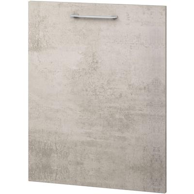 Möbelblende EXPRESS KÜCHEN "Trea TGS60-01", grau (betonfarben hell), B:60cm H:75cm T:1,6cm, Holzwerkstoff, Möbelblenden, für voll integrierbare Geschirrspüler Image