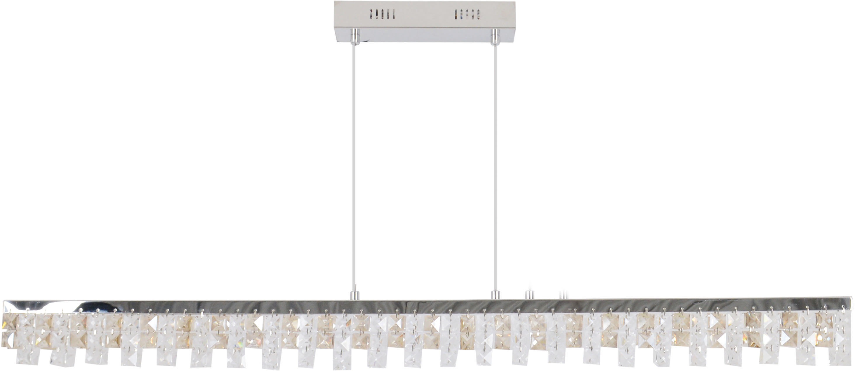 NÄVE LED Pendelleuchte "Diamonds", grau (chromfarben), 1, H: 80cm, 1 Stk., Leuchten, LED Hängelampe, LED Hängeleuchte Image