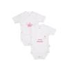 Body LILIPUT, Baby, Gr. 44, EURO-Größen, weiß, 100% Baumwolle, bedruckt, casual, kurz, Kurzarm, Bodies, mit praktischen Druckknöpfen