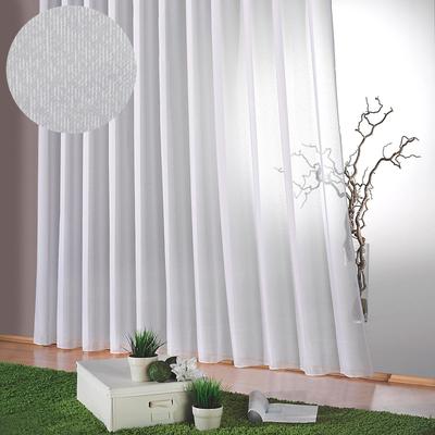 Gardine WECKBRODT "Lena" Gr. 26, weiß, B:450cm H:245cm, Polyester, Gardinen, Websablè, halbtransparent, Faltenband, Effektfäden, Bleiband, Store, Topseller Image