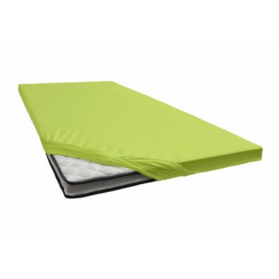 Spannbettlaken JANINE "TOPPER 5001", grün, B:140-160cm L:200-220cm, Jersey-Elasthan, Obermaterial: 95% Baumwolle, 5% Elasthan, Laken, mit Rundumgummizug Image