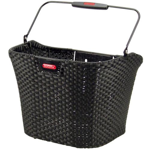 „Fahrradkorb KLICKFIX „“Vorderradkorb Structura““ Taschen Gr. B/H/T: 34 cm x 27 cm x 25 cm, schwarz Fahrradtaschen“