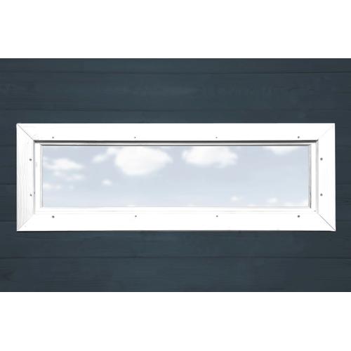 Fenster WEKA, weiß, B:125cm H:40cm, Massivholz, Fenster, BxTxH: 125x5,9x40 cm