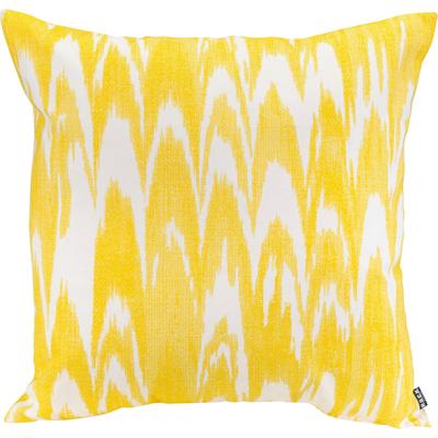 Dekokissen H.O.C.K. "Amarador", gelb (gelb, gelb, lemon, gemustert), B:60cm H:10cm L:60cm, Polyacryl (dralon), Dekokissen_Sitzkissen_Kissenhüllen, in Batik-Optik, Kissenhülle mit Füllung, 1 Stück Image