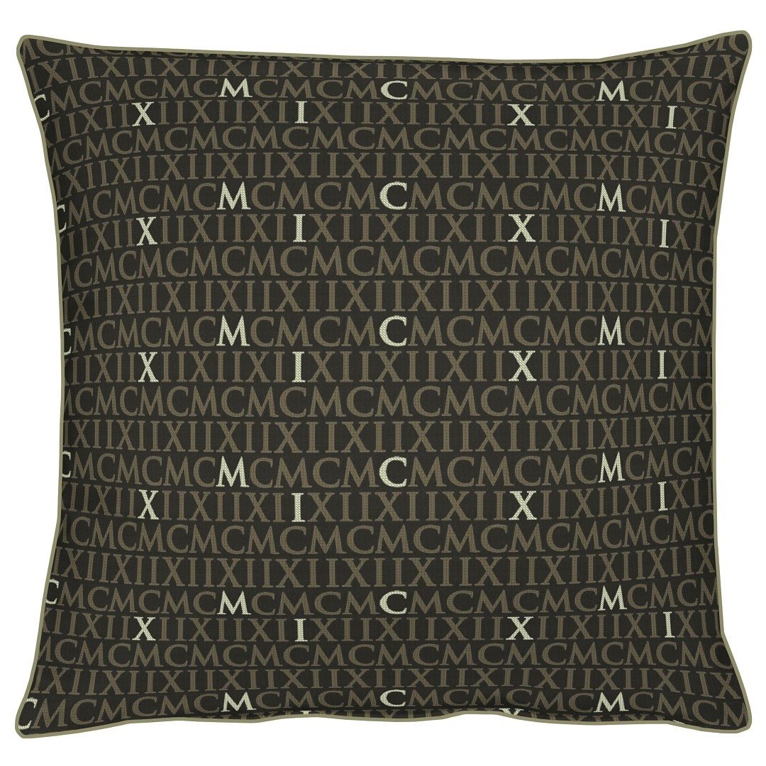Kissenhülle APELT "Mars" Gr. 2, grau (anthra, gold), B:49cm L:49cm, Polyester, Polyester, Kissenbezüge, ohne Füllung Image