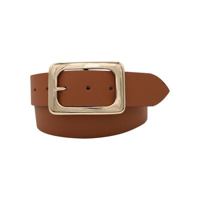 Ledergürtel ANNAMATONI, Damen, Gr. 100, braun (cognac), Leder, unifarben, genarbt, elegant,feminin, Gürtel, aus weichem Nappaleder Image