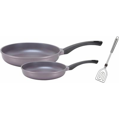 Pfannen-Set GSW "Rainbow", grau, Ø:28cm, Pfannen, Induktion