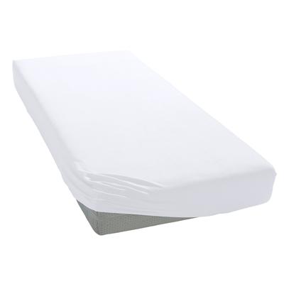 Spannbettlaken BELLANA "Jersey-Lyocell", weiß, B:140-160cm L:200-220cm, Jersey-Elasthan, Obermaterial: 48% Baumwolle, 48% Lyocell, 4% Elasthan, Laken, temperaturausgleichend und faltenfrei Image