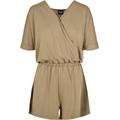 Jumpsuit URBAN CLASSICS "Damen Ladies Short Modal Jumpsuit" Gr. 3XL, US-Größen, grün (khaki) Damen Overalls