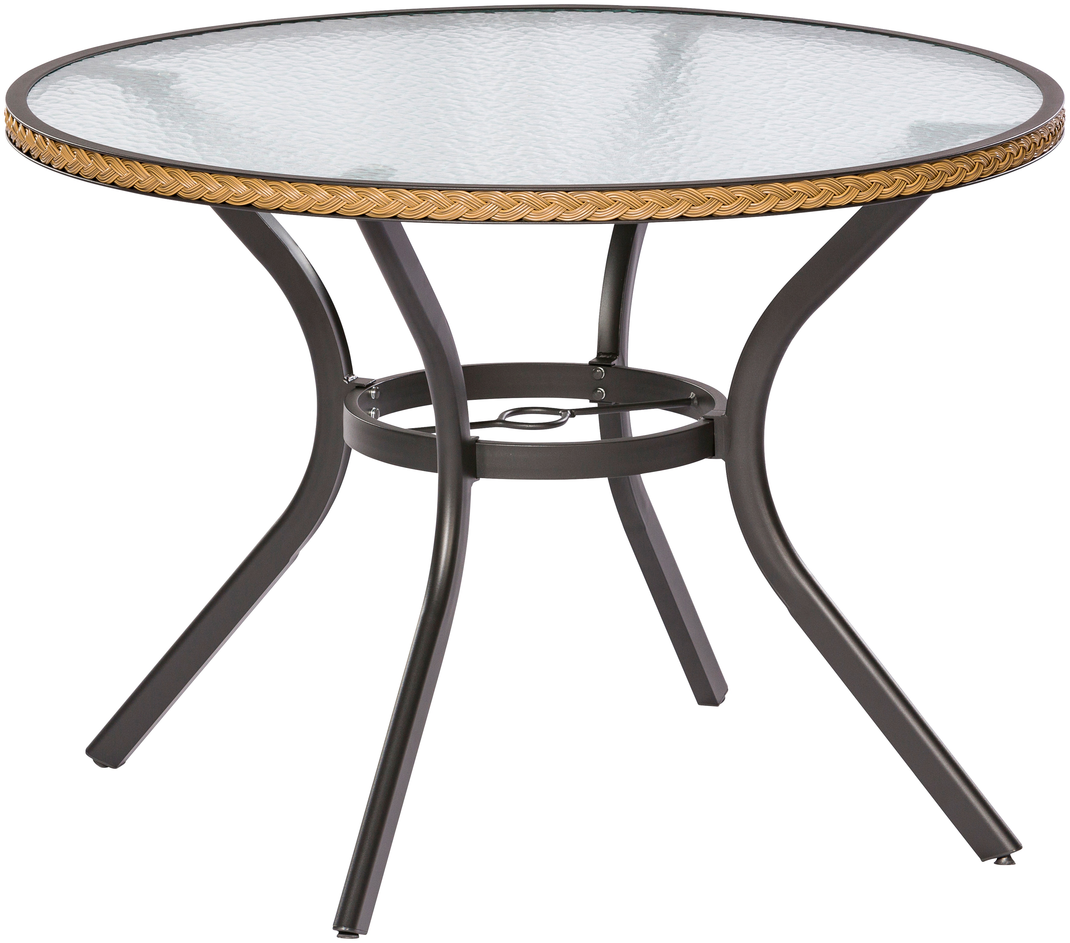 Gartentisch MERXX "Ravenna", beige (natur), B:90cm H:73,5cm T:46cm, Tische, 100 cm Durchmesser Image