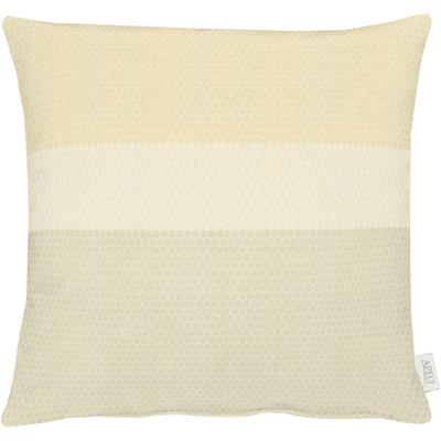 Dekokissen APELT "Rayon" Gr. 1, beige (natur, gemustert), B:48cm L:48cm, Polyester, Dekokissen_Sitzkissen_Kissenhüllen, Kissenhülle mit Füllung, 1 Stück Image