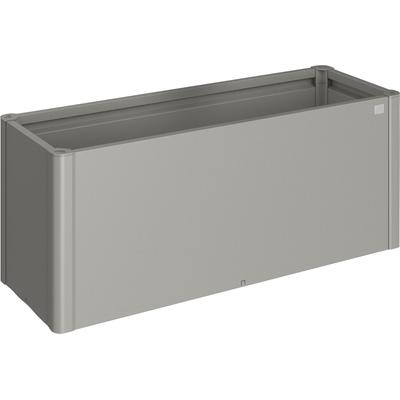 Hochbeet BIOHORT "Belvedere", grau (quarzgrau, metallic), B:152cm H:61cm T:53cm, Stahlblech, Pflanzgefäße, BxTxH: 152x53x61 cm