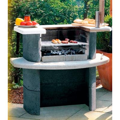 Holzkohlegrill BUSCHBECK "Grillbar Rica", grau (anthrazit), B:110cm H:93cm T:65cm, Grills, BxTxH: 110x65x93 cm Image