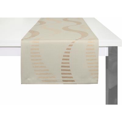 Tischläufer WIRTH "LUPARA" Gr. 1, beige, B:40cm L:150cm, Polyester, Baumwolle, Tischdecken Image