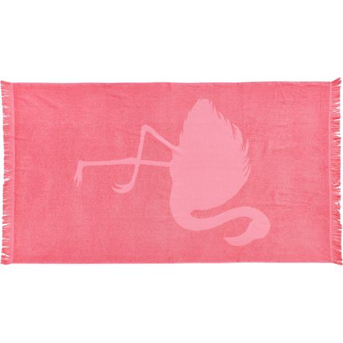 „Hamamtuch DONE. „“Flamingo““ Handtücher (Packung) Gr. B/L: 90 cm x 160 cm (1 St.), rosa (blossom) Handtücher saugfähige Frottier-Innenseite, ideal als Sauna- oder Strandtuch“