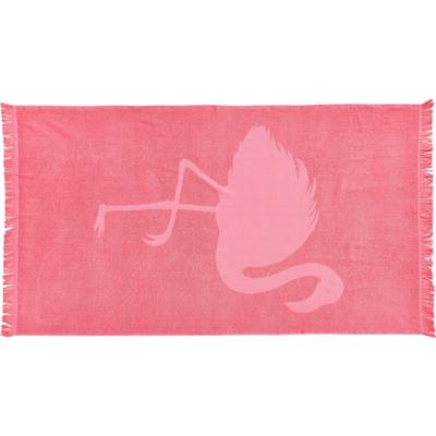 Hamamtuch DONE. "Flamingo", rosa (blossom), B:90cm L:160cm, Hamam Frottier, Obermaterial: 100% Baumwolle, Handtücher (Packung), saugfähige Frottier-Innenseite, ideal als Sauna- oder Strandtuch Image