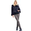 Steppjacke LINEA TESINI BY HEINE Gr. 38, blau (marine) Damen Jacken Steppjacken