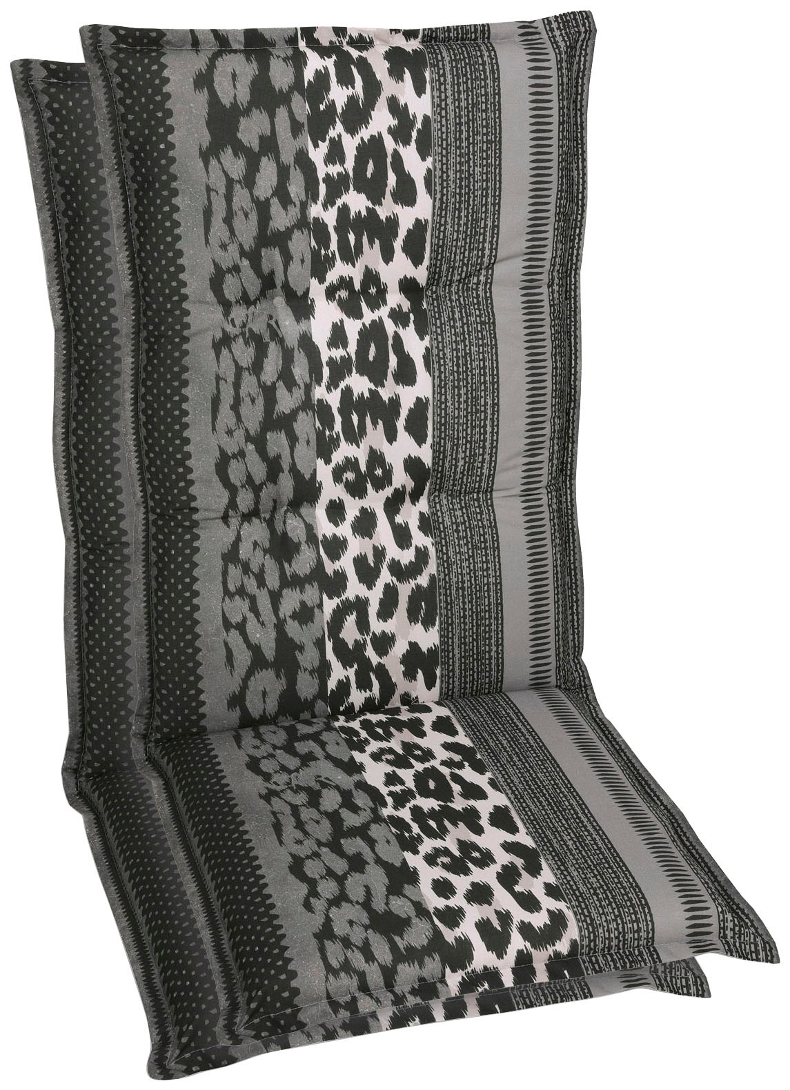 Sesselauflage GO-DE "Sesselauflage hoch", grau, B:50cm H:120cm T:48cm, Baumwolle, Polyester, Polsterauflagen Image