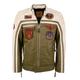 Lederjacke TOP GUN "TGJ1005" Gr. 50 (M), grün (olive, tan) Herren Jacken Übergangsjacken