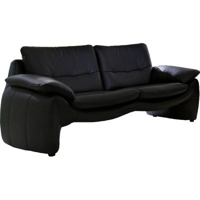 2-Sitzer PLACES OF STYLE "Luna", schwarz, B:185cm H:80cm T:88cm, Sofas, in einzigartiger Optik Image