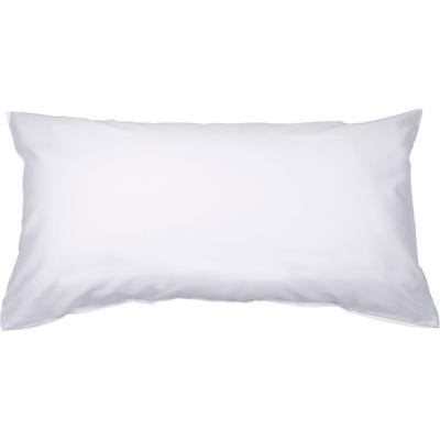 Kissenbezug JANINE "Colors Mako Satin", weiß, B:80cm L:40cm, Mako-Satin, Mako-Satin, Kissenbezüge, mit Reißverschluss, uni Kissenhülle, feinfädig, 100% Baumwolle Image