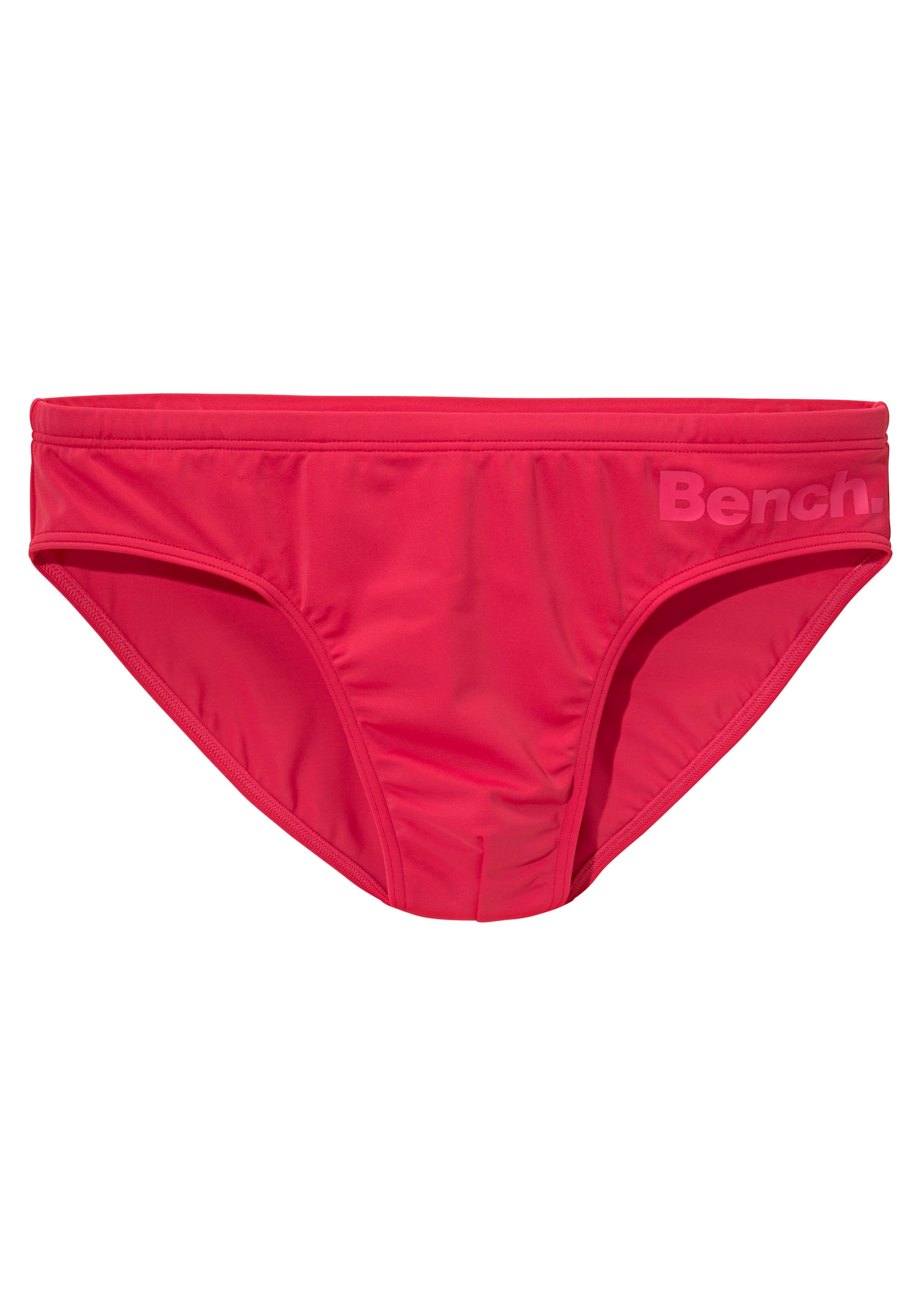 Badeslip BENCH., Herren, Gr. 5, N-Gr, rot, Polyamid, unifarben, Badehosen, klassischer Stil, mit Innenkordel Image