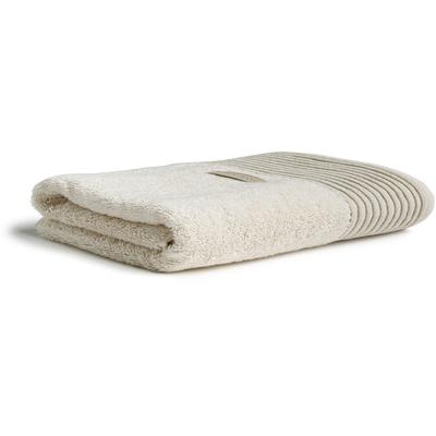 Duschtuch MÖVE "Wellness Uni mit Chenillebiesen", beige (natur), B:80cm L:150cm, Walkfrottier, Obermaterial: 100% Baumwolle, Handtücher (Packung) Image