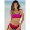 Bügel-Bandeau-Bikini LASCANA Gr. 40, Cup C, rot Damen Bikini-Sets mit Farbverlauf