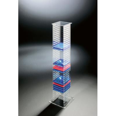 CD-Regal PLACES OF STYLE "Remus", transparent, B:20cm H:101cm T:20cm, Acrylglas, Regale, aus Acrylglas Image