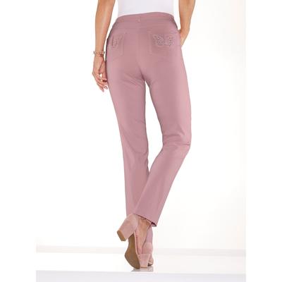 Webhose CLASSIC BASICS, Damen, Gr. 44, Normalgrößen, lila (hortensie), 72% Viskose, 25% Polyamid, 3% Elasthan, unifarben, lang, Hosen Image