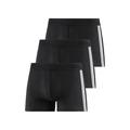 Boxer SCHIESSER ""95/5"" Gr. 6, schwarz (schwarz, schwarz, schwarz) Herren Unterhosen Schiesser mit softem, tonalem Bund, kontraststarke Seitenstreifen