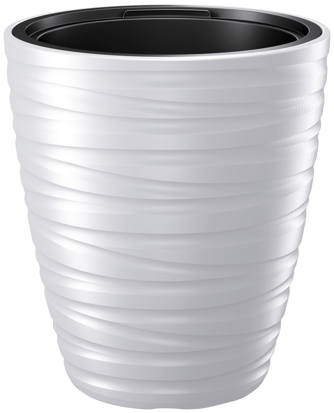 Blumentopf PROSPERPLAST "Maze", weiß, Kunststoff, Pflanzgefäße, Ø 37,5 x 41,9 cm