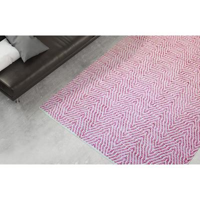 Teppich CALO-DELUXE "Luba 433" Gr. 4, pink, B:160cm H:7mm L:230cm, Baumwolle, Teppiche, reine Baumwolle, handgewebt, Wohnzimmer, Kinderzimmer Image