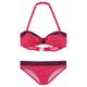 Bandeau-Bikini BUFFALO Gr. 170/176, N-Gr, pink (pink, bedruckt) Kinder Bikini-Sets Bikinis