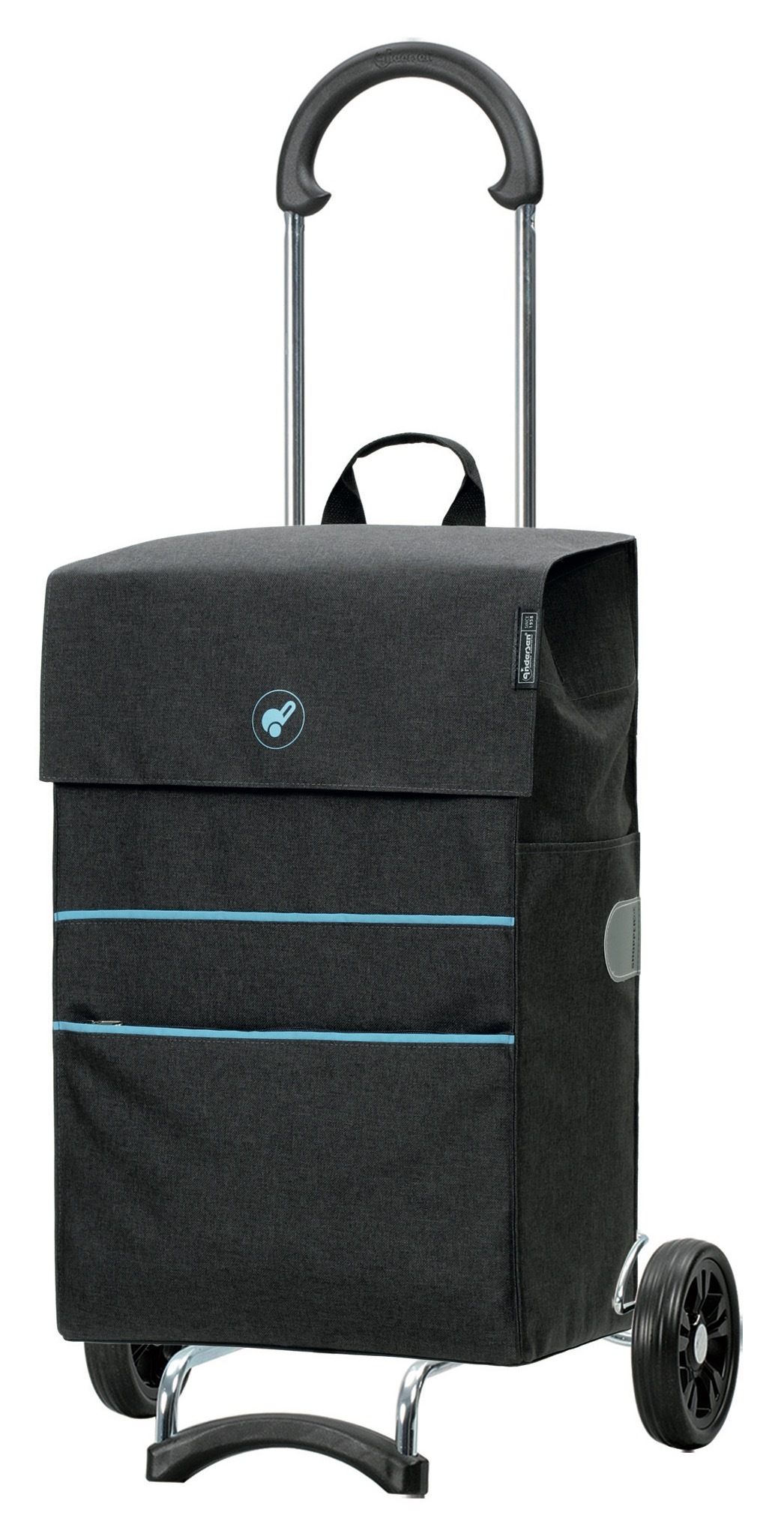 Einkaufstrolley ANDERSEN "Scala Shopper Nelon", grau (anthrazit), B:45cm H:101cm T:27cm, Polyester, Einkaufskörbe Image