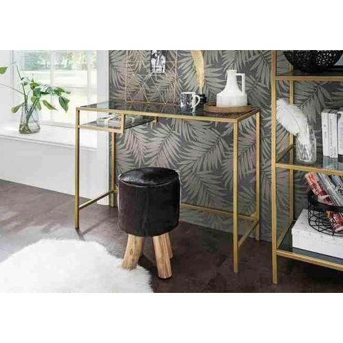 Sideboard PAROLI Sideboards Gr. B/H/T: 100 cm x 74 cm x 36 cm, goldfarben (gold) Sideboards Grauglas