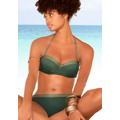 Bügel-Bandeau-Bikini JETTE Gr. 38, Cup C, grün (oliv) Damen Bikini-Sets Ocean Blue