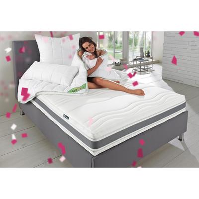 Microfaserbettdecke FAN "Greenfirst", weiß, B:155cm L:220cm, Bezug: 100% Baumwolle. Füllung: 100% Polyester, Bettdecken, von Verbrauchern getestet Image