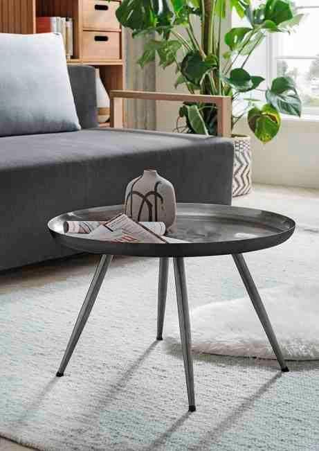 Couchtisch PAROLI, grau (anthrazit, anthrazit, anthrazit), B:61cm H:38cm T:61cm, Tische