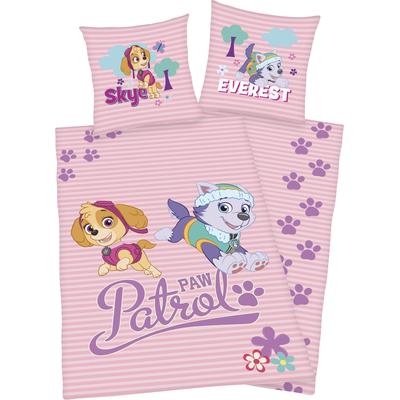 Kinderbettwäsche PAW PATROL "Skye und Everest", rosa, B/L: 135cm x 200cm, , Linon, B/L: 80cm x 80cm, Linon, Obermaterial: 100% Baumwolle, Bettwäsche, mit tollem Paw Patrol Motiv Image