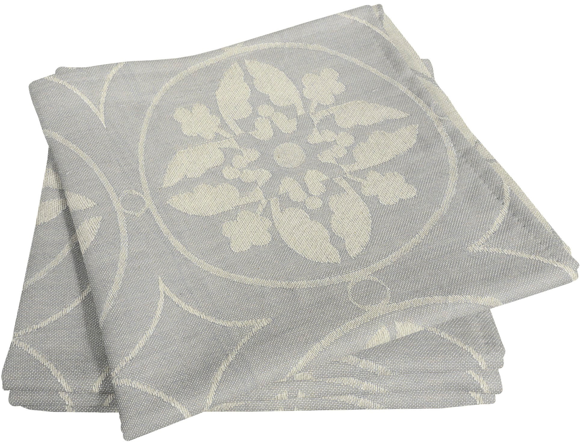 Stoffserviette ADAM "Romantic Puligny Light" Gr. 1, grau (hellgrau), B:30cm L:30cm, Obermaterial: 100% Baumwolle, Servietten Image