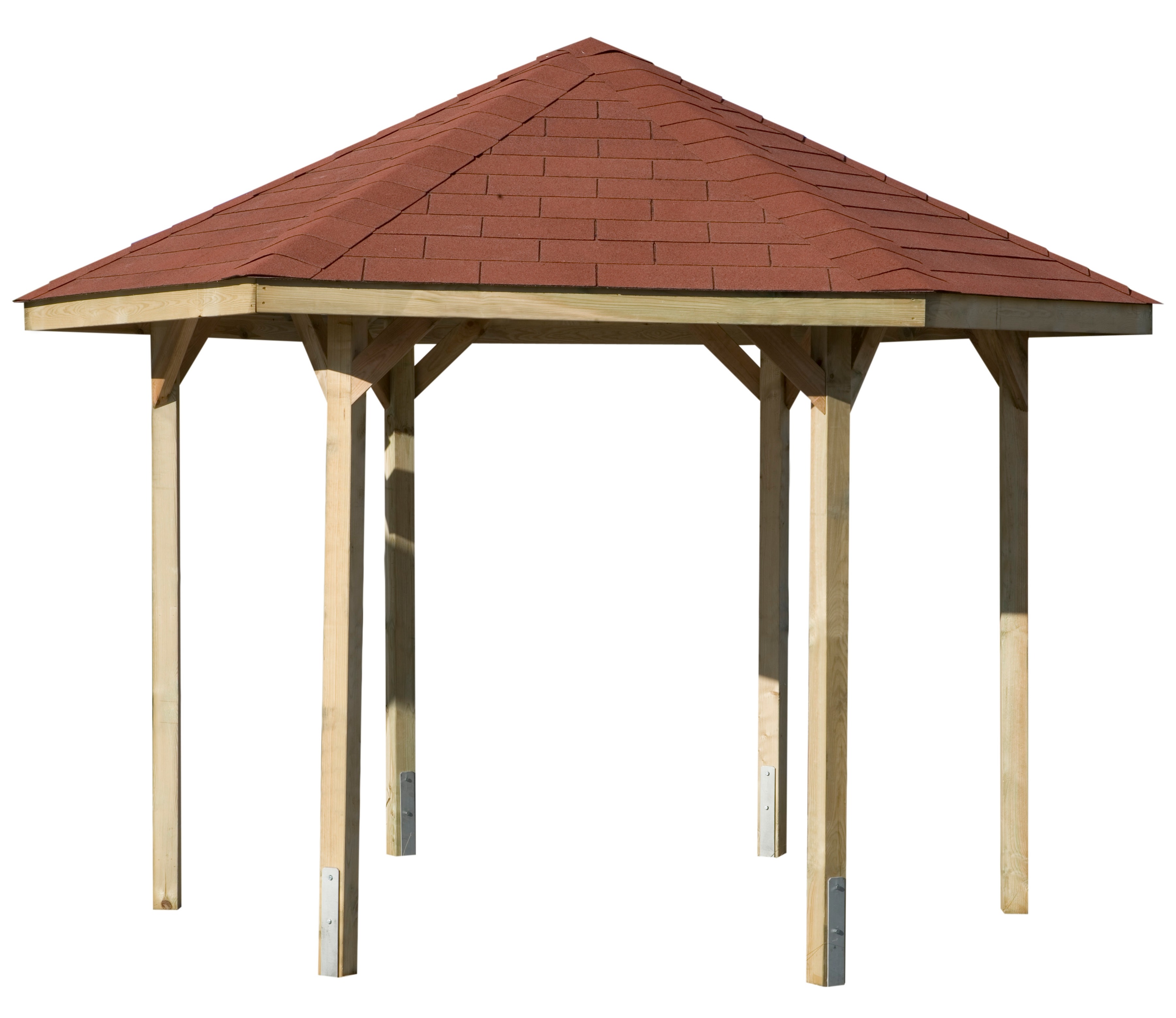 Pavillon WEKA "Paradies 1", braun, B/H/T: 326cm x 295cm x 376cm, Pavillons, BxT: 326x376 cm Image