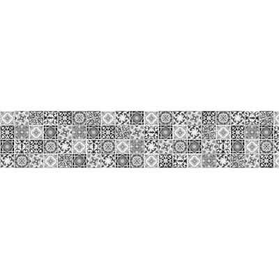 Küchenrückwand EXPRESS KÜCHEN "Retro 1", grau, B:280cm H:55,9cm, Holzwerkstoff, Spritzschutzwände Image