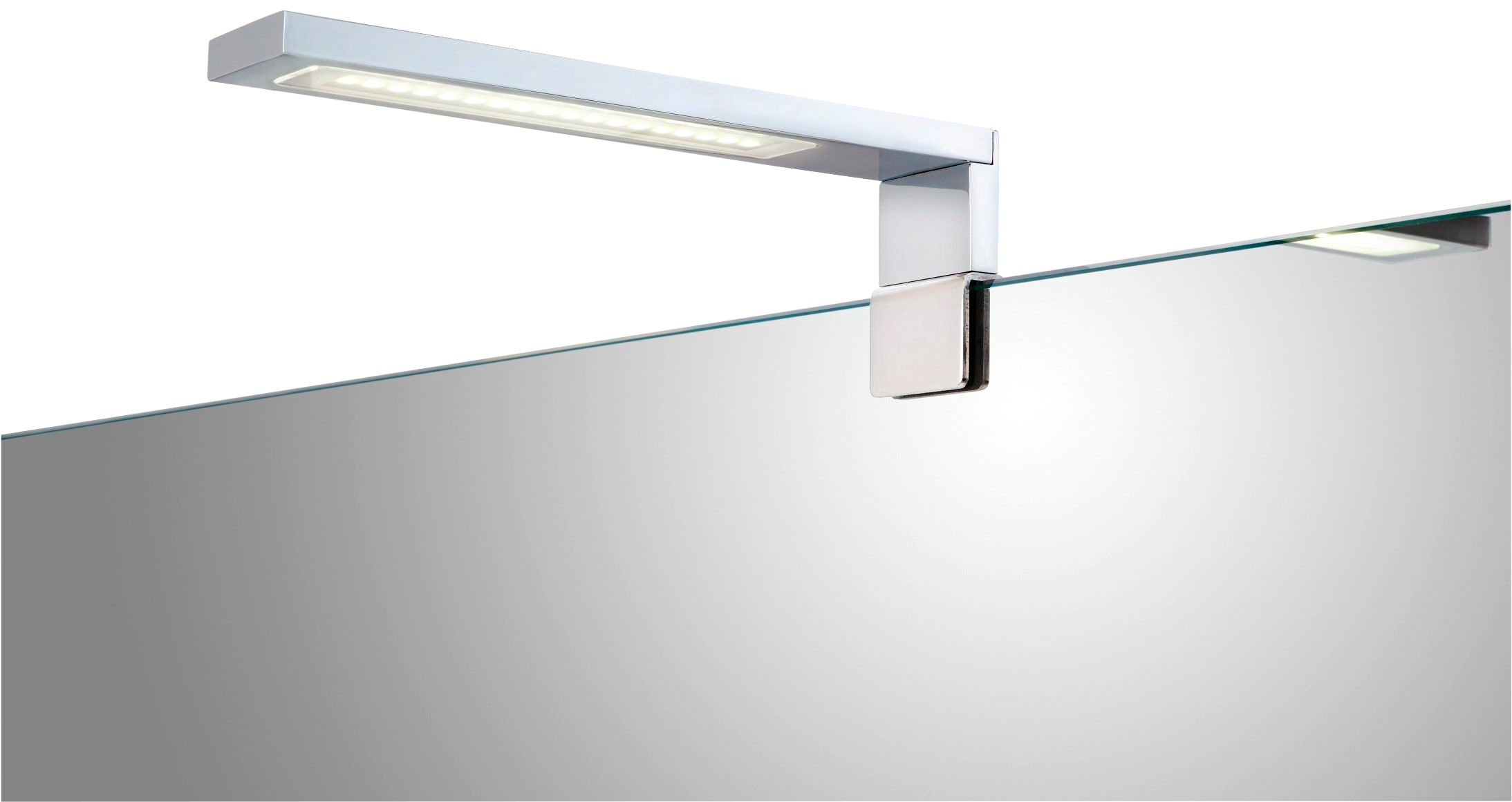 Klemmleuchte JOKEY "Lines I", silber (silberfarben), B:3cm H:6,5cm T:16,2cm, Leuchten, Klemmleuchte