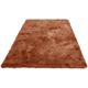 Hochflor-Teppich HOME AFFAIRE "Valeria Fellteppich kuschelig" Teppiche Gr. B/L: 160 cm x 230 cm, 60 mm, 1 St., rosegold (kupfer) Esszimmerteppiche