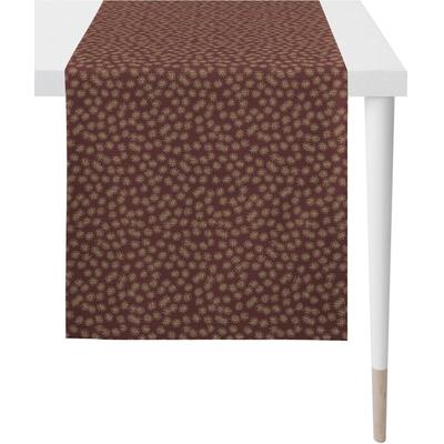 Tischläufer APELT "1501 Christmas Elegance, Weihnachtsdeko, Weihnachten", bunt (rot, goldfarben), B:48cm L:140cm, Polyester, Viskose, Tischdecken, Lurex-Jacquardgewebe Image